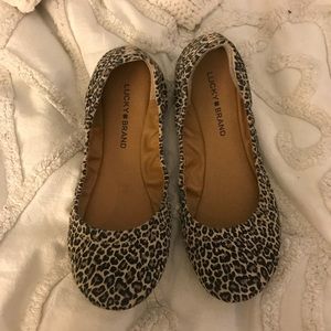 Lucky Brand Emmie Leopard Ballet Flats